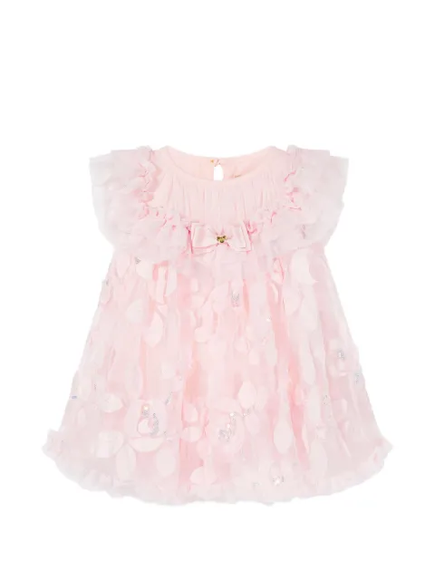 Angel's Face Dominique embroidered ruffled dress