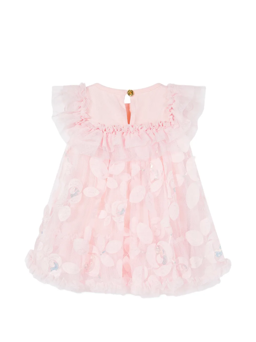  Angel's Face Dominique Embroidered Ruffled Dress - Pink 