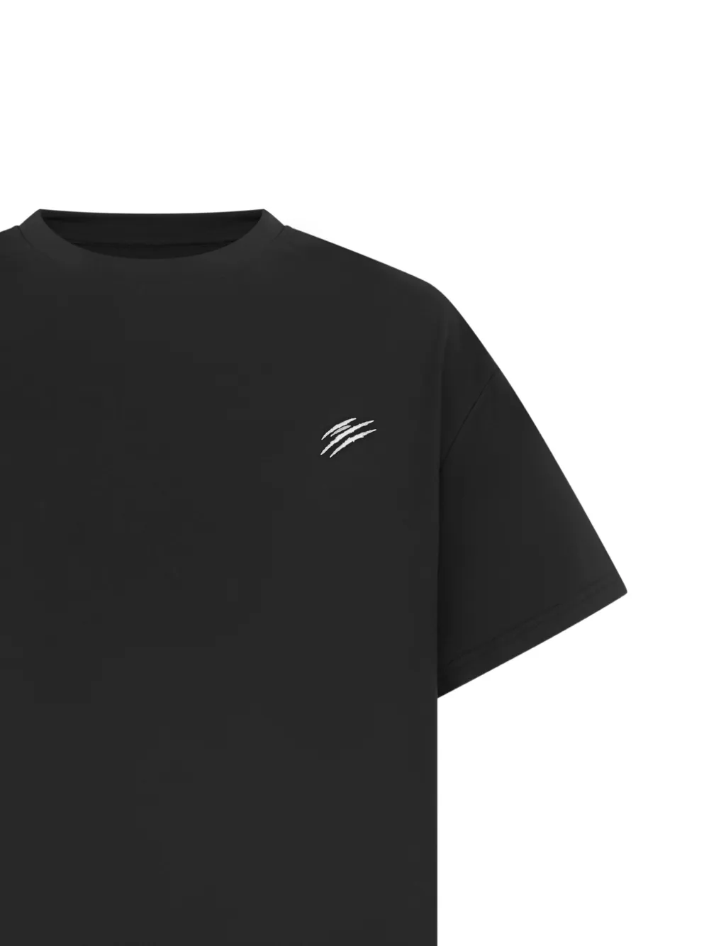 Plein Sport Chrome Scratch T-shirt Zwart