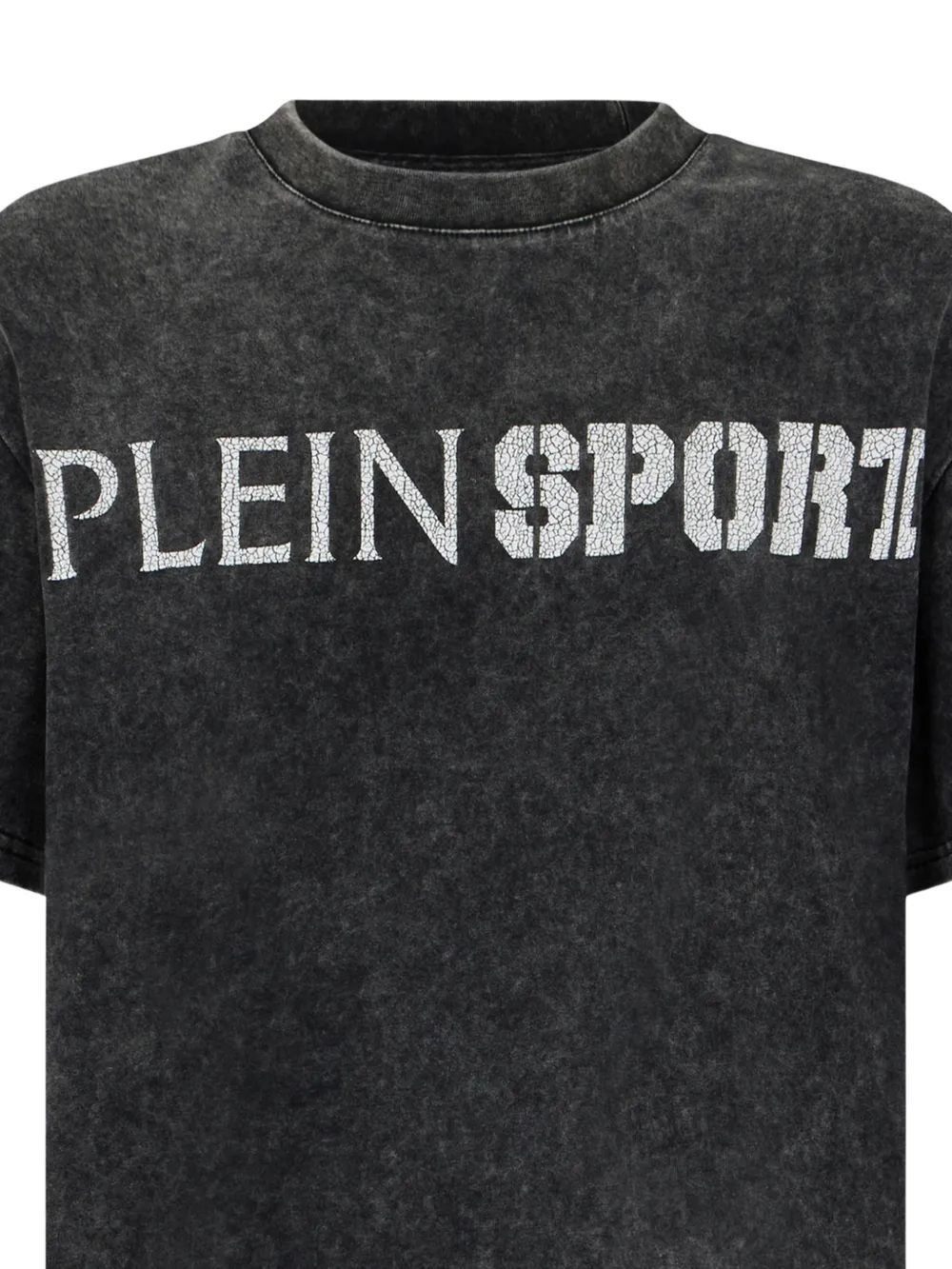 Plein Sport T-shirt met ronde hals en wassing Zwart