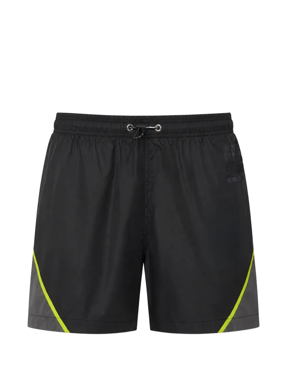 Plein Sport logo-print drawstring swimming shorts - Nero