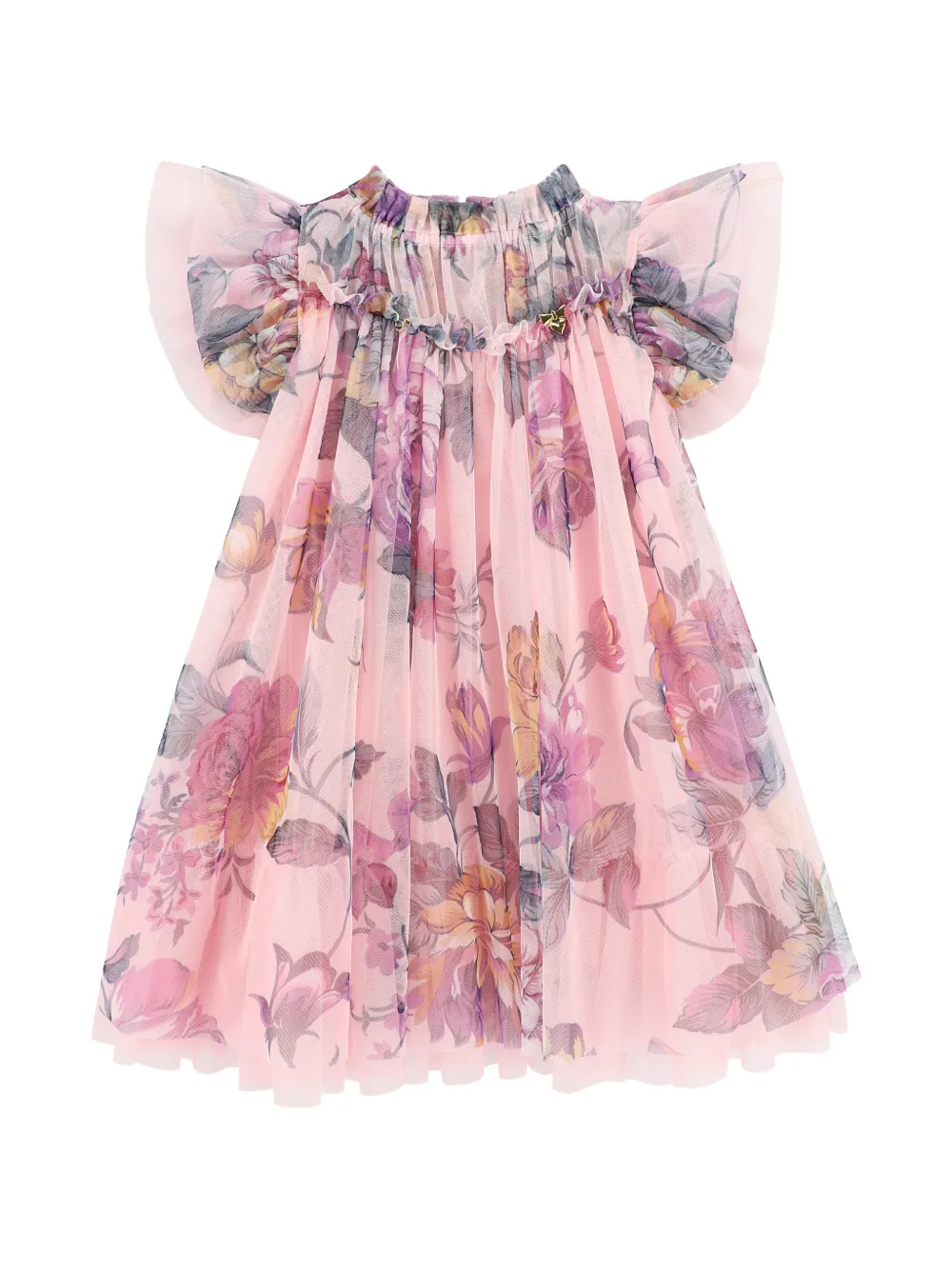 Angel's Face Hettie ruffled floral-print dress - Rosa