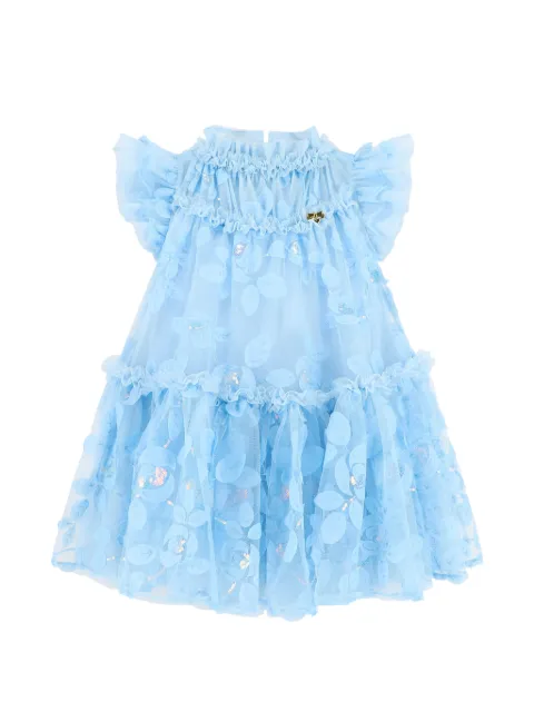 Angel's Face Marietta embroidered ruffled dress