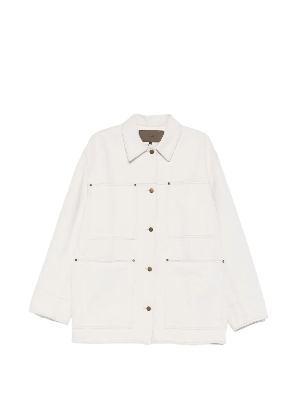 Soeur Hija front-pocket denim jacket - Toni neutri