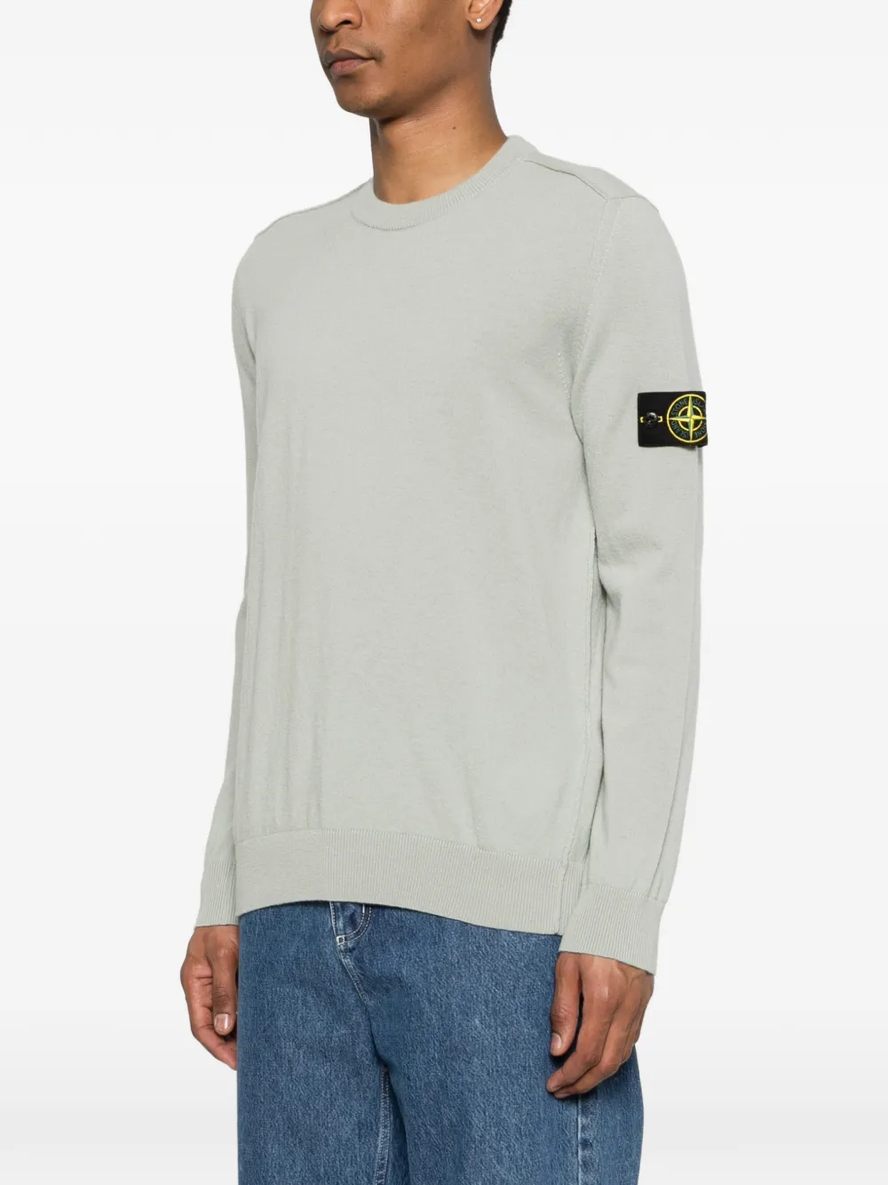  Stone Island Maglione Con Applicazione - Grigio 