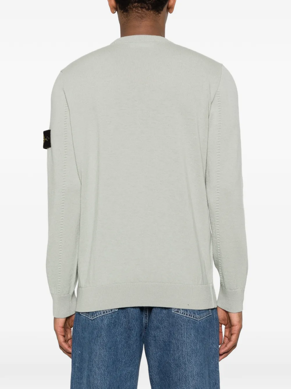 Stone Island 5100010 lichte RWS wollen trui met ronde hals Grijs