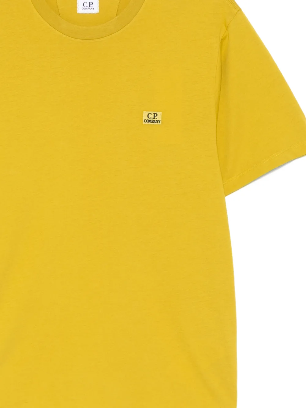C.P. Company T-shirt met geborduurd logo Geel