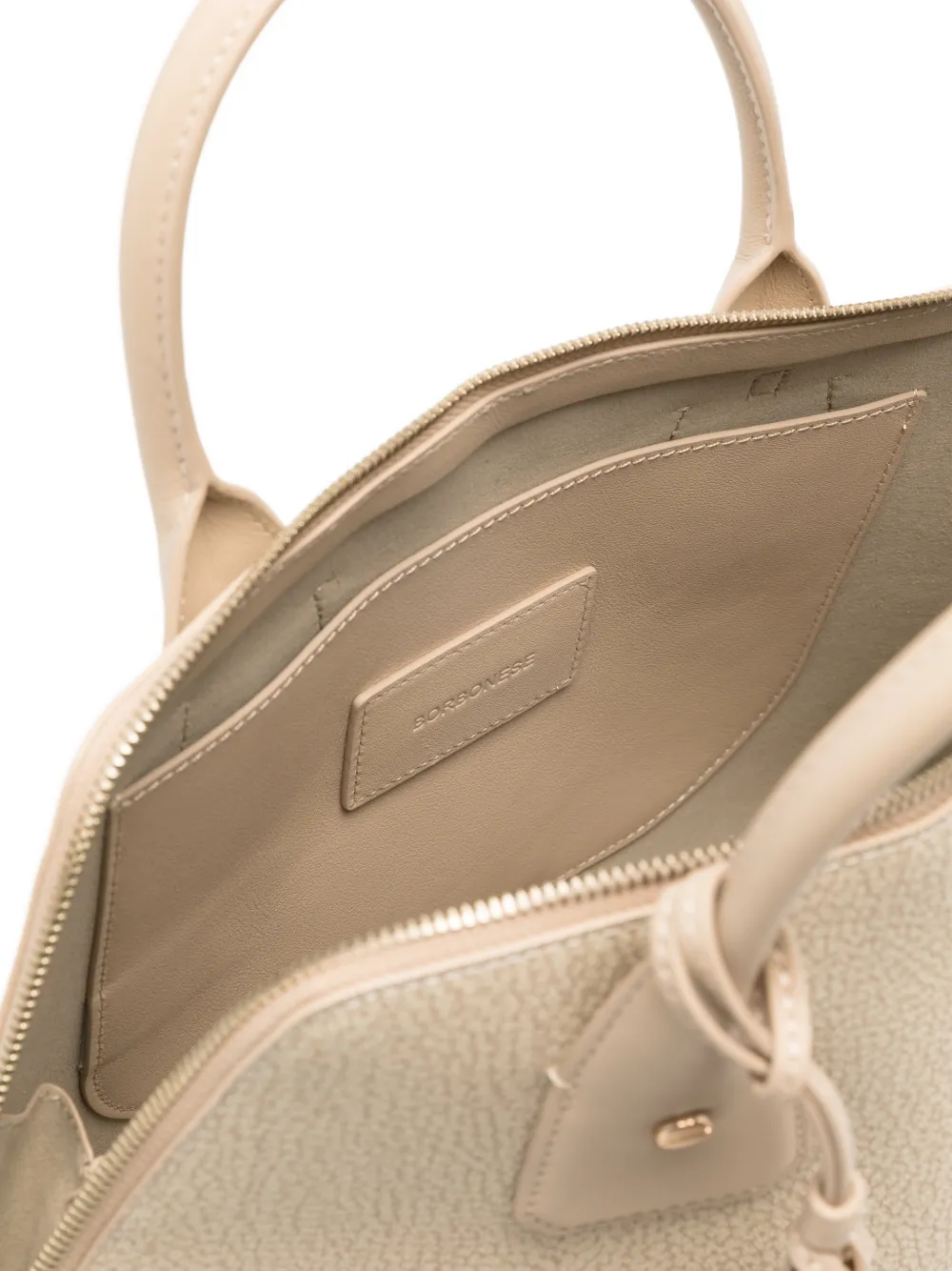 Borbonese Shopper met afneembare band Beige