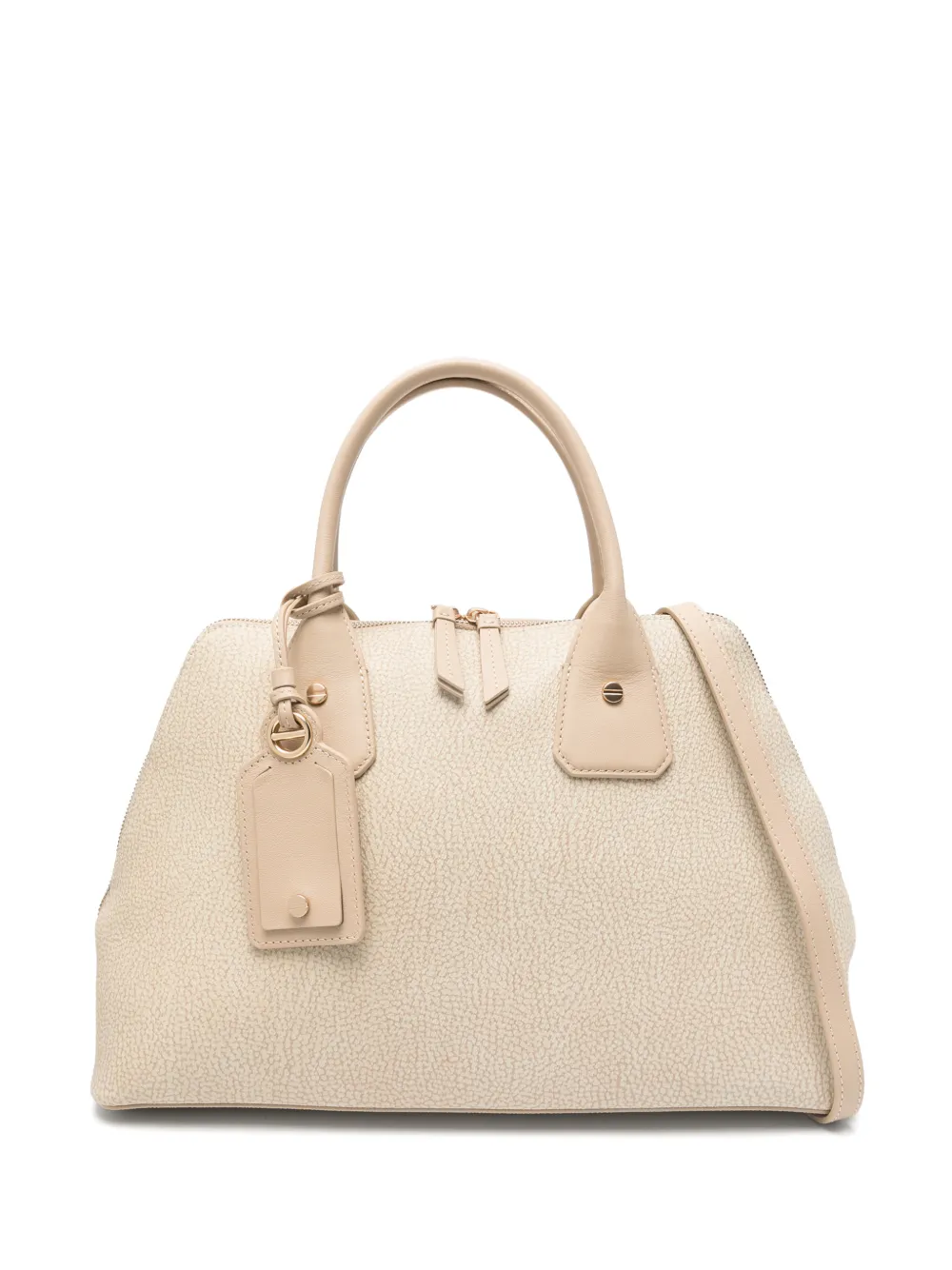 Borbonese detachable-strap tote bag - Toni neutri