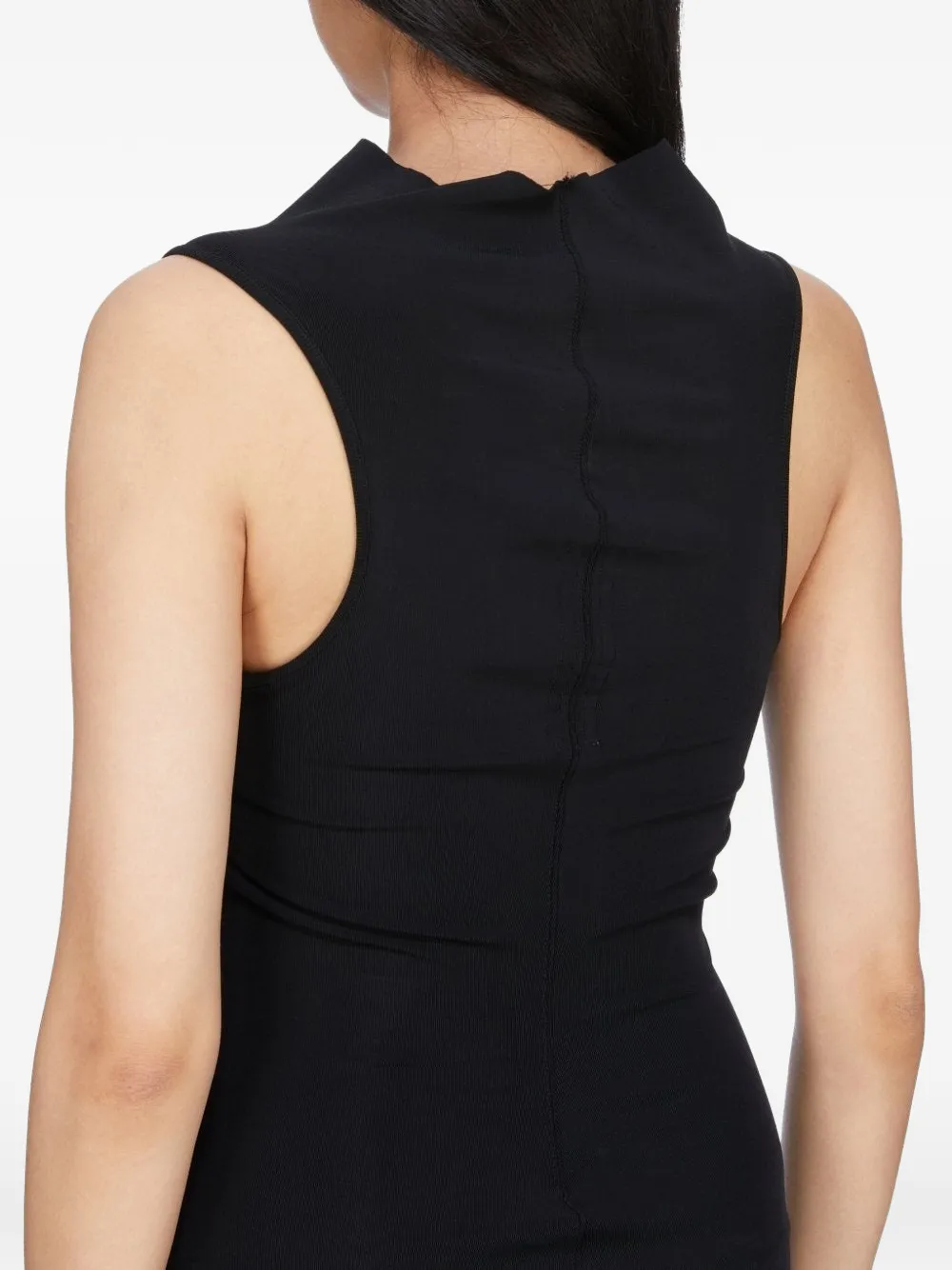 Rick Owens Jurk met asymmetrische afwerking Zwart
