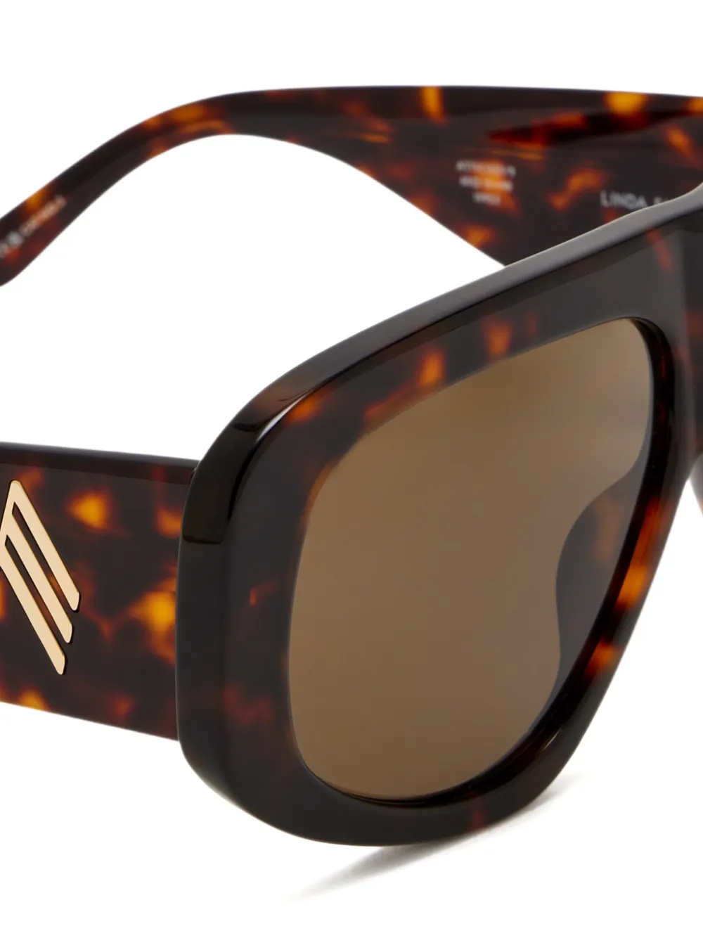 The Attico Milano zonnebril Bruin