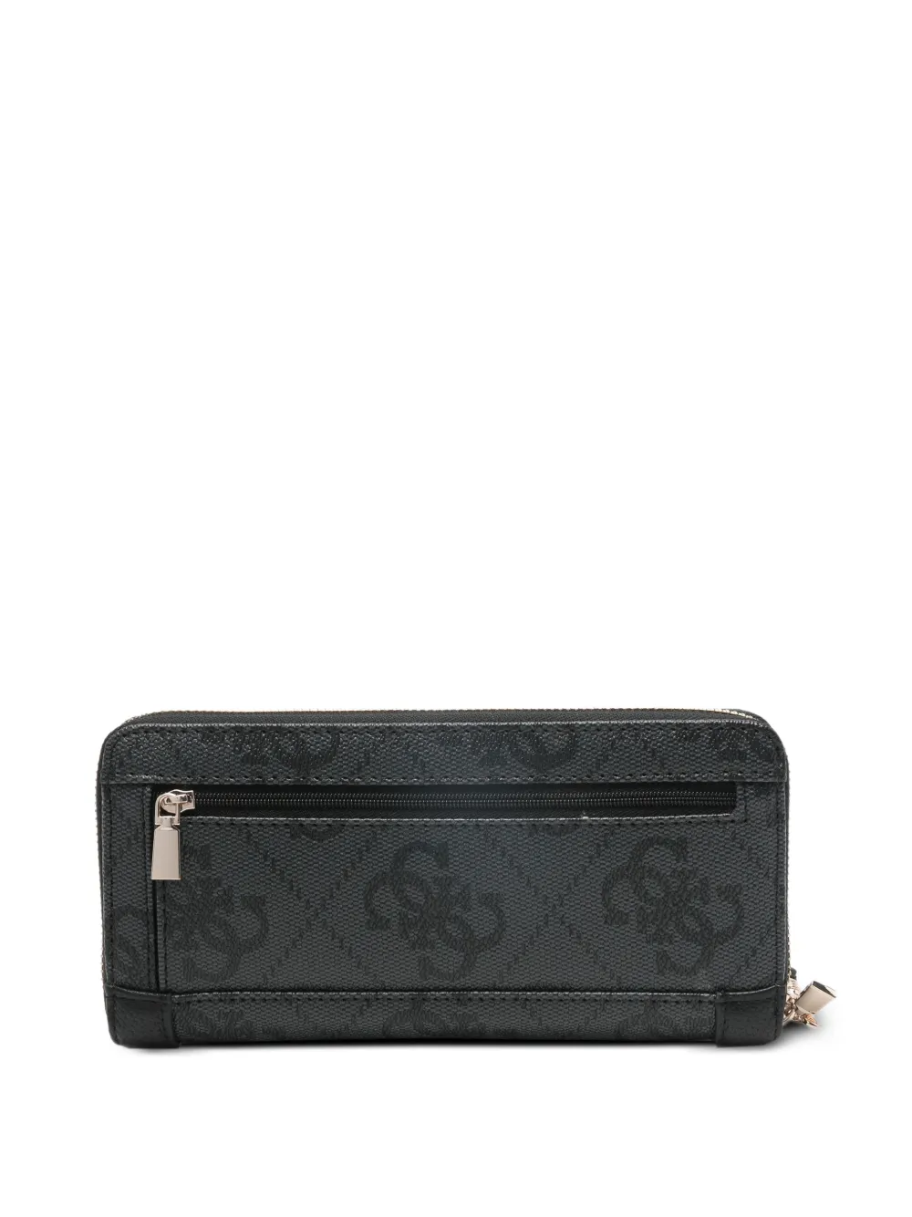  Guess Usa Karnilla Logo Monogram Wallet - Black 