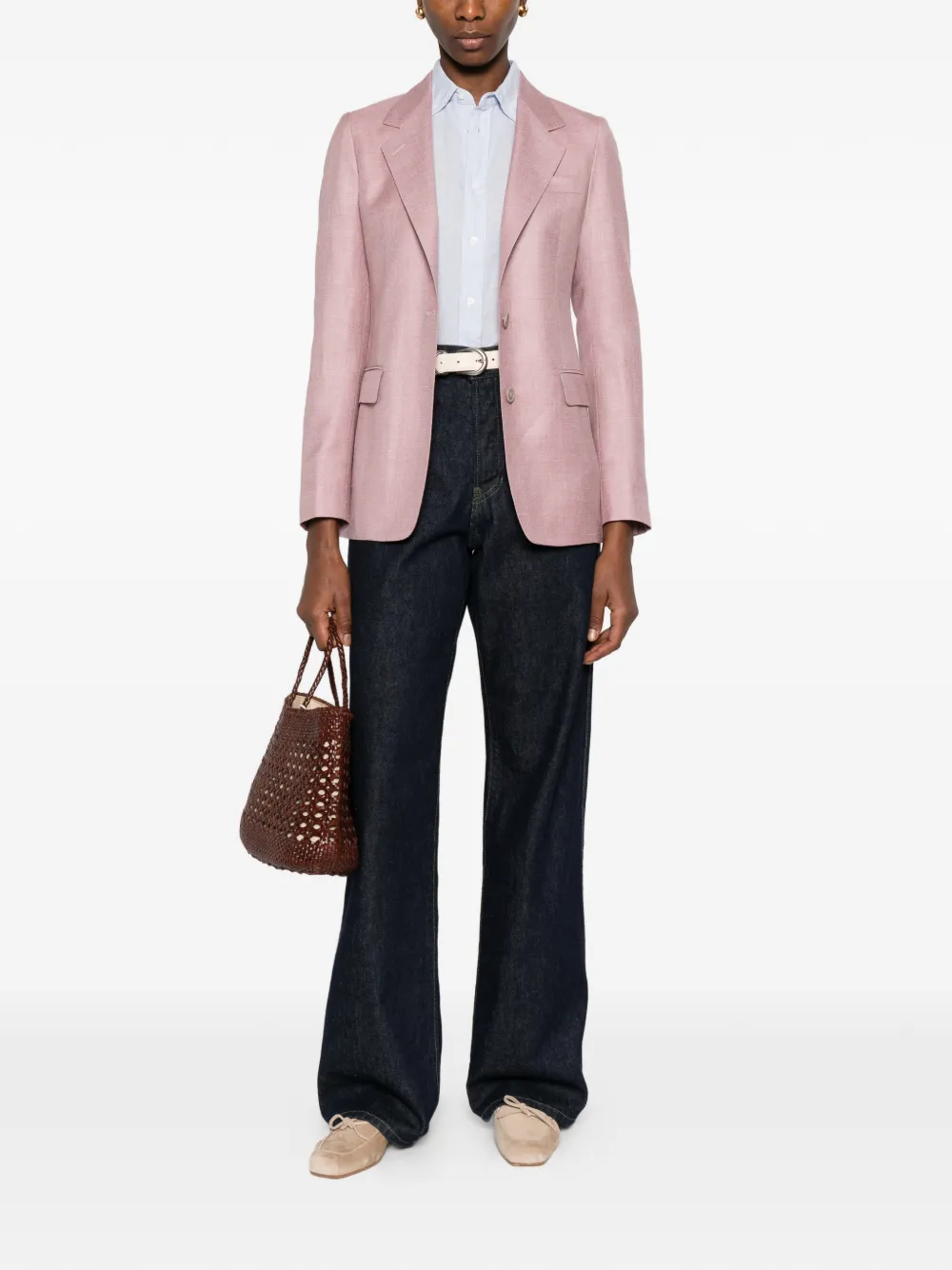 Tagliatore Parigi blazer met enkele rij knopen Roze