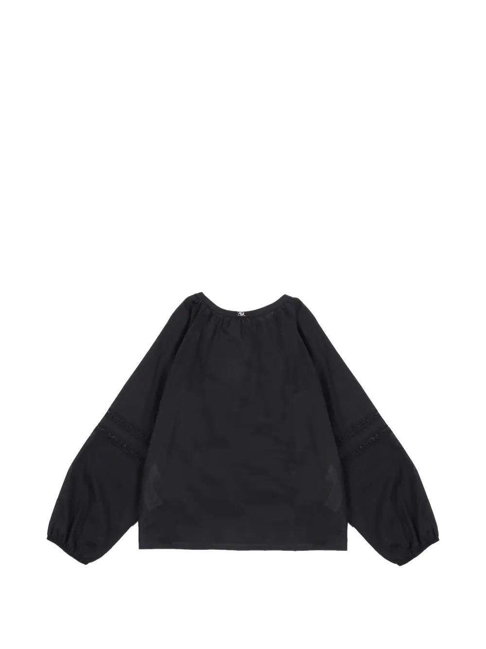 Ermanno Scervino Junior Jurk met ronde hals en lange mouwen Zwart
