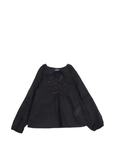 Ermanno Scervino Junior long-sleeve crew-neck dress