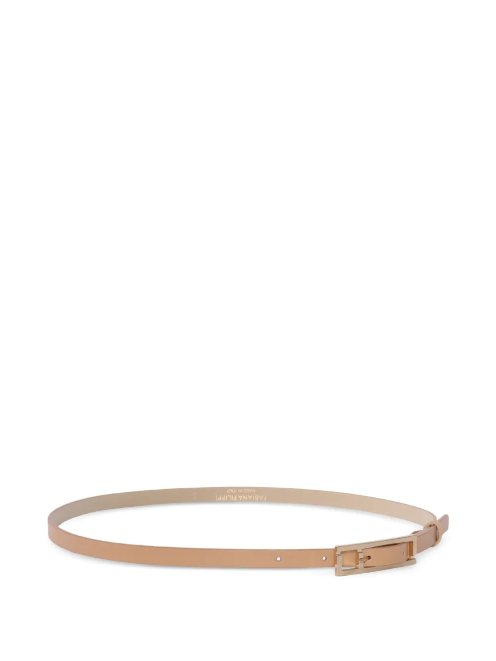 Fabiana Filippi Leren gespriem Beige