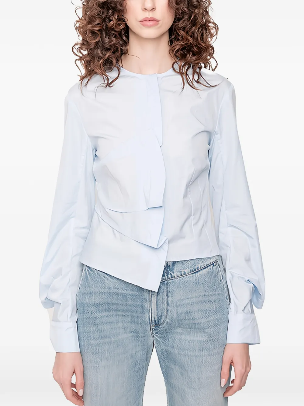 FAÇON JACMIN Christal flared shirt - Blu