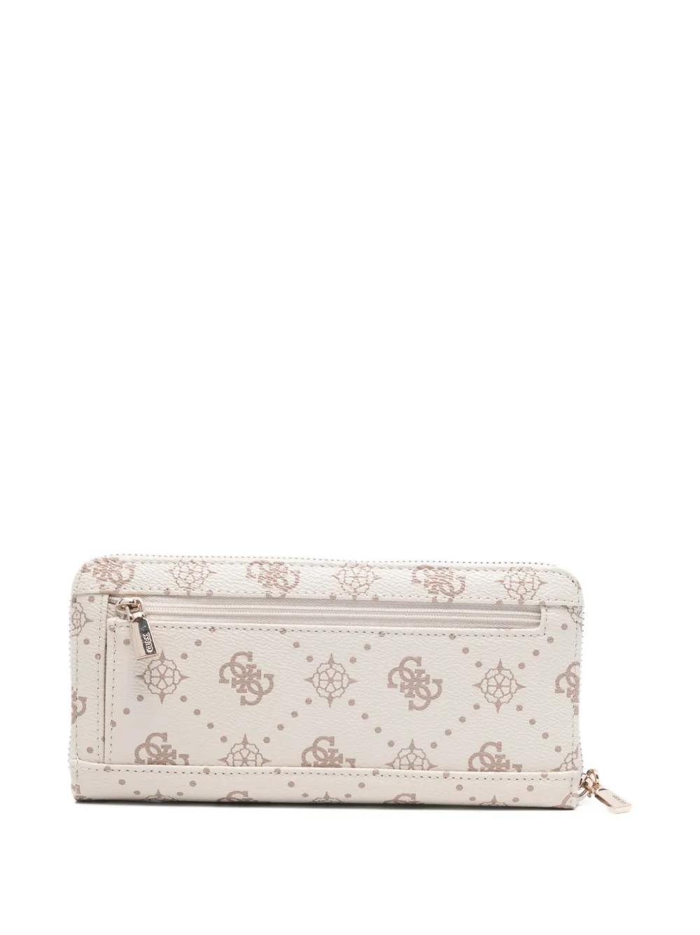  Guess Usa Carrie Monogram Wallet - Neutrals 