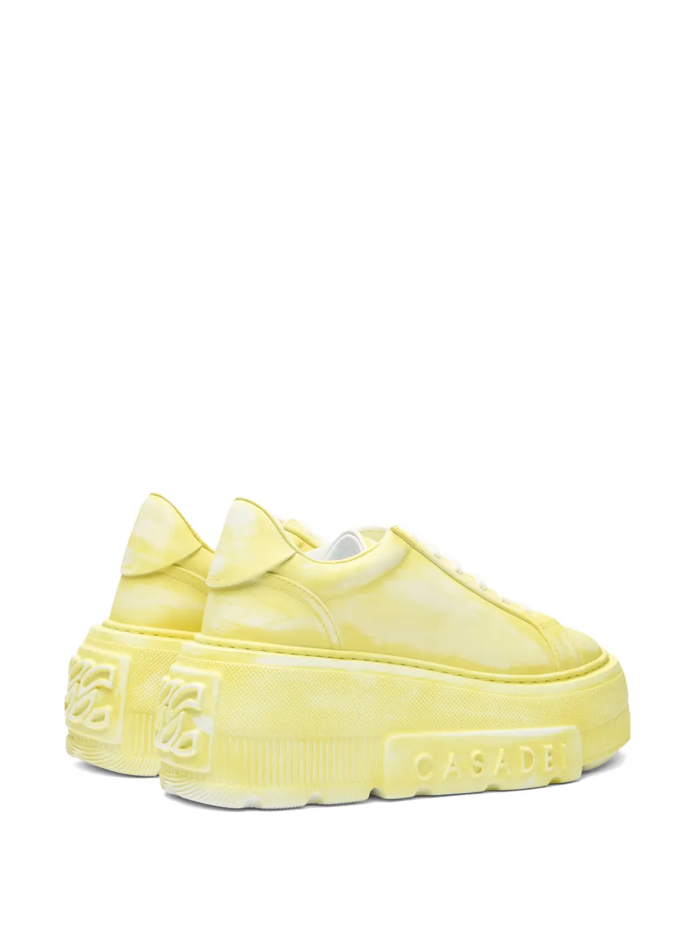 Casadei Nexus sneakers met plateauzool Geel