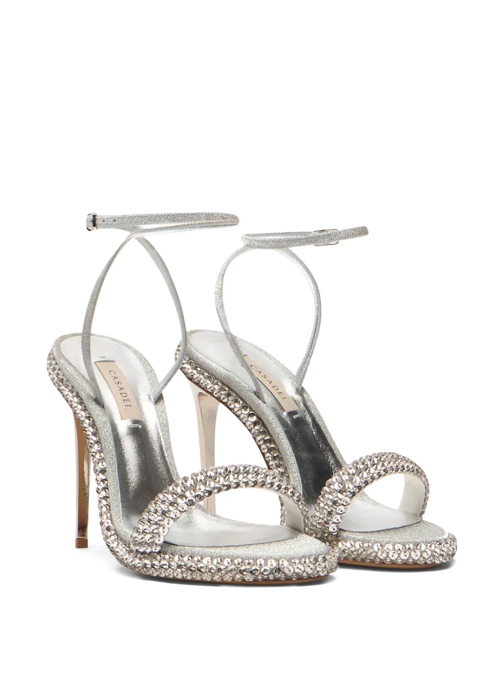 Casadei Sirio sandalen met hak Zilver