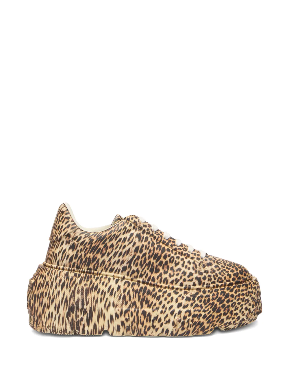 Casadei Nexus sneakers met luipaardprint Bruin