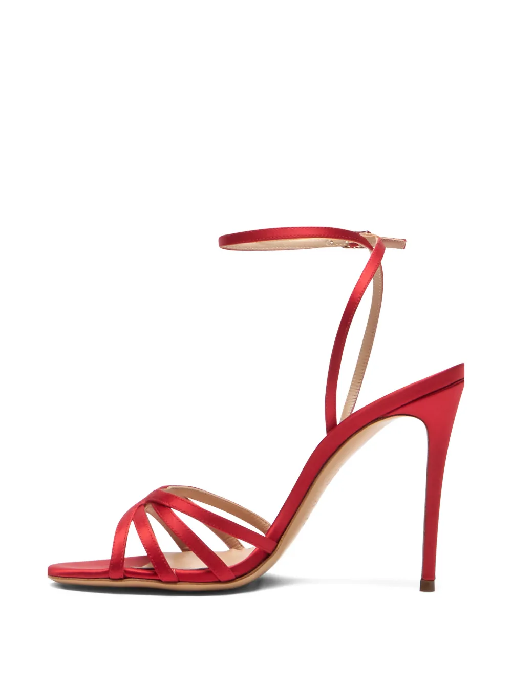 Casadei Julia satijnen sandalen Rood