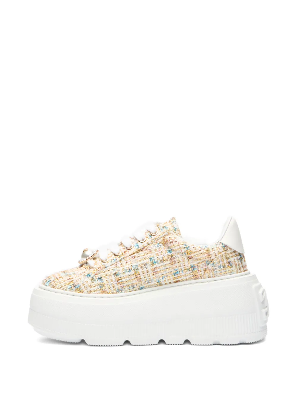 Casadei Nexus bouclé sneakers Wit