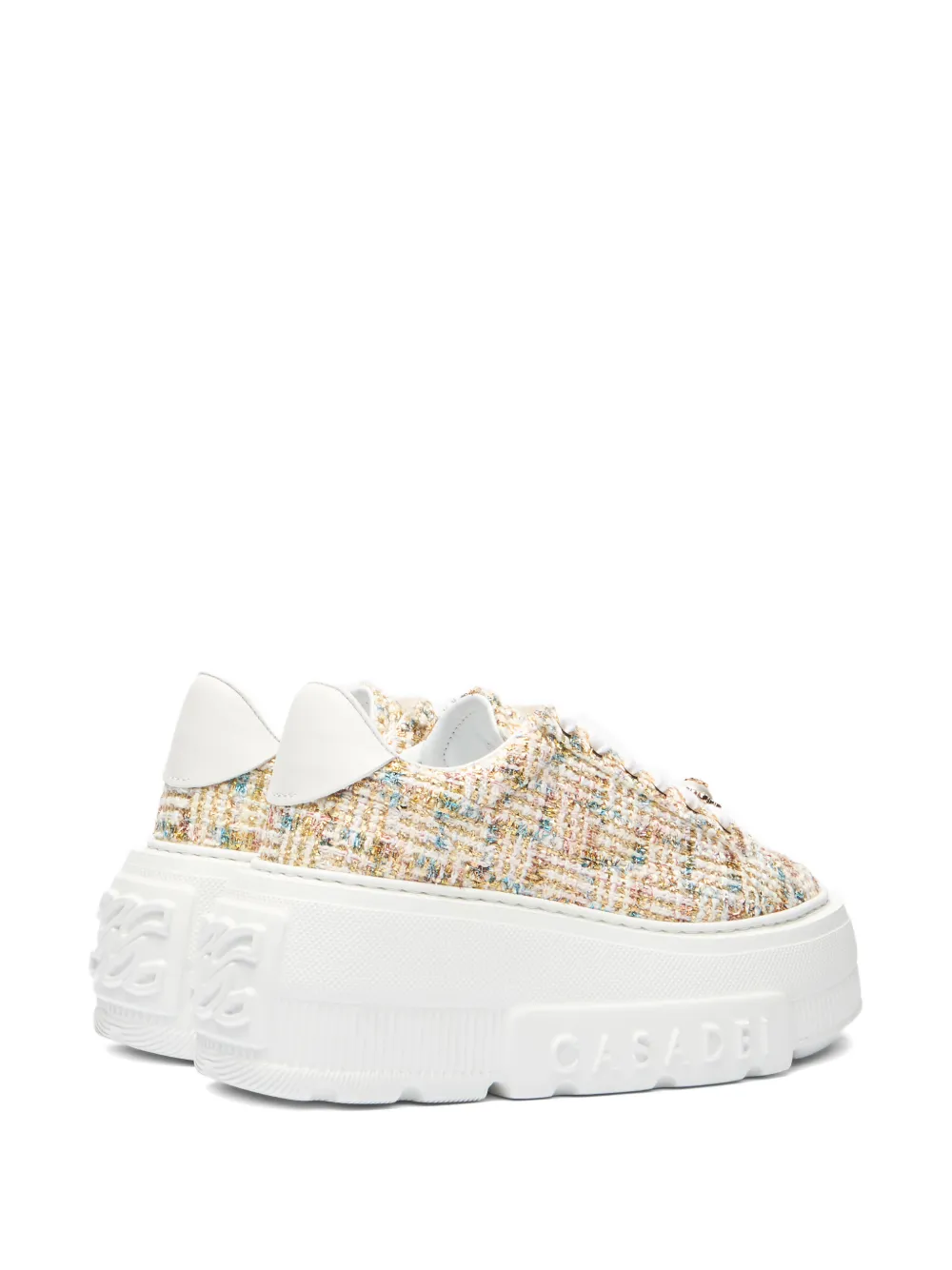 Casadei Nexus bouclé sneakers Wit