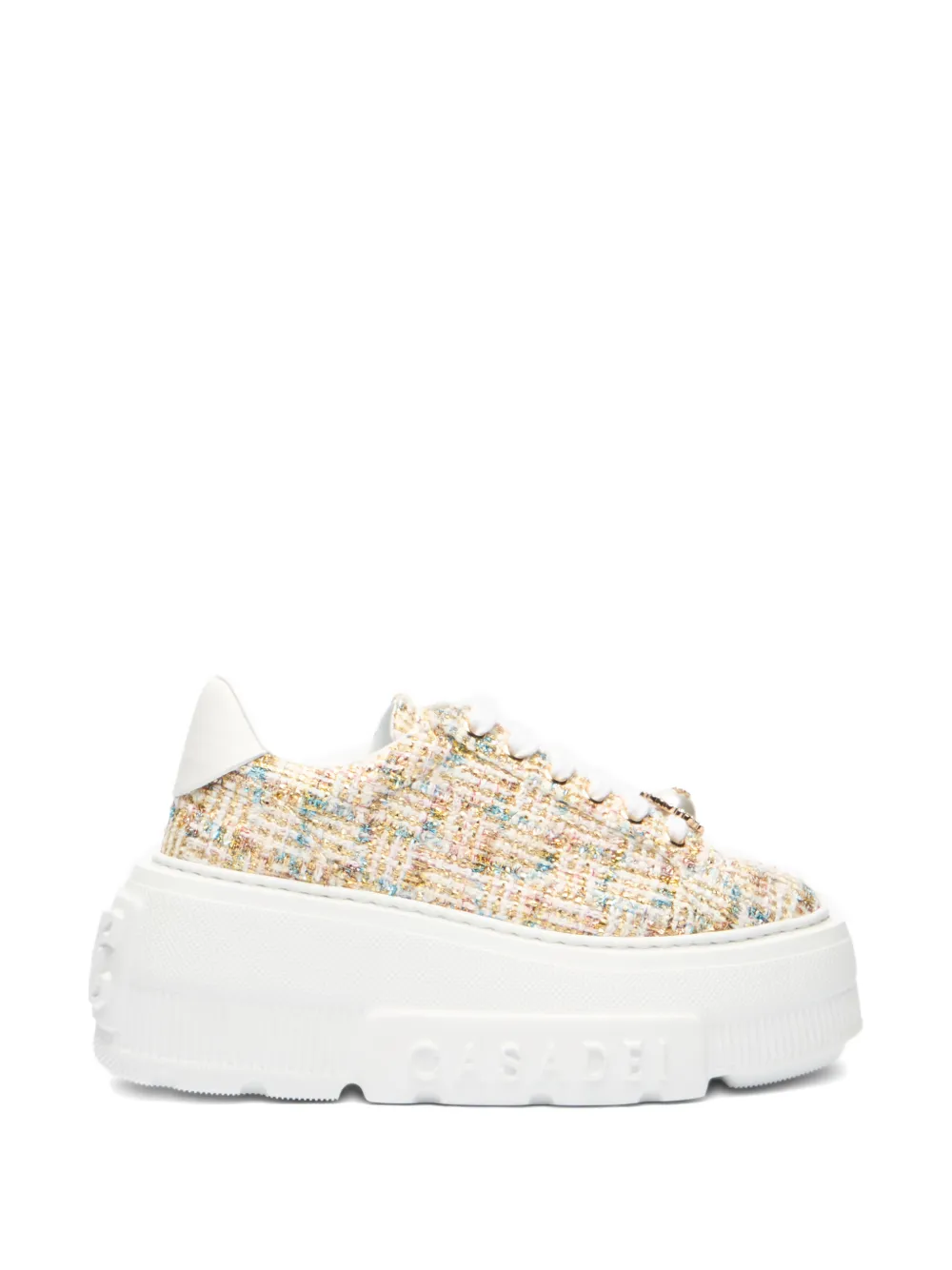 Casadei Nexus bouclé sneakers Wit