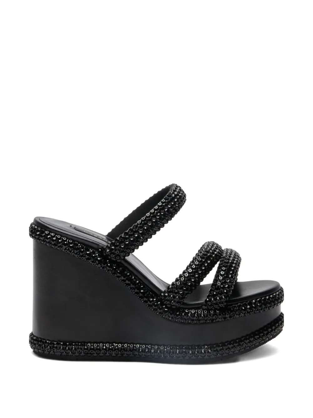 Casadei Sirio wedge sandals - Nero