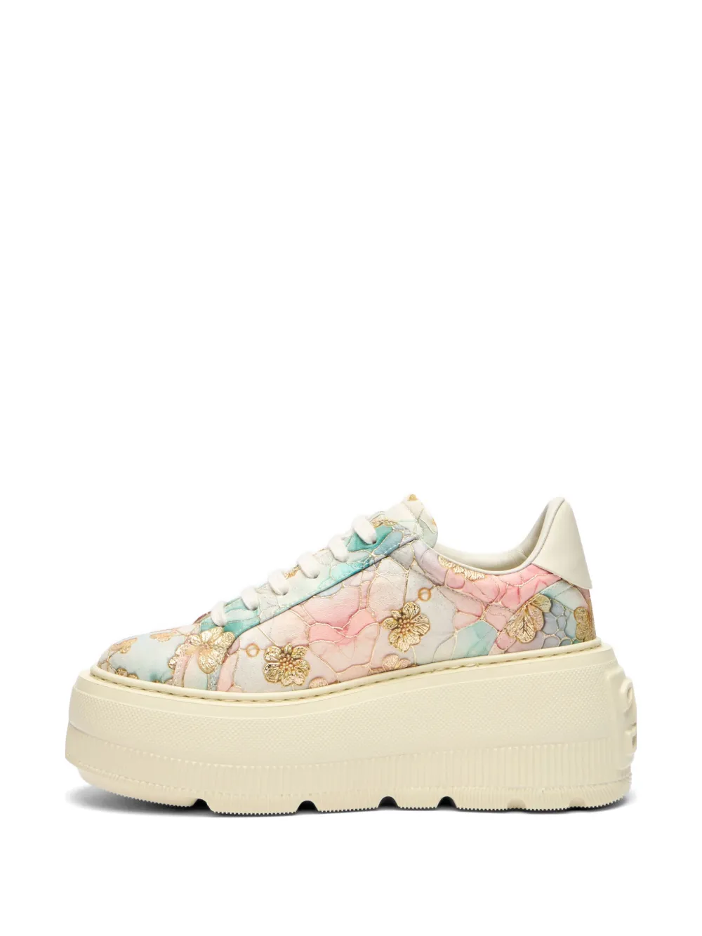 Casadei Nexus floral-detail sneakers Beige