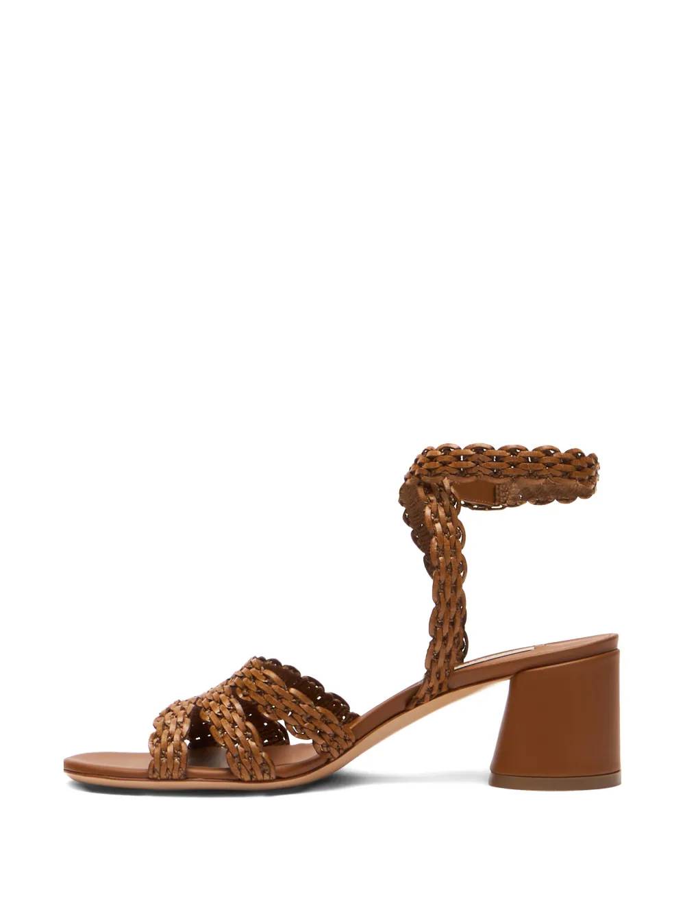 Casadei Avenida woven sandals Bruin