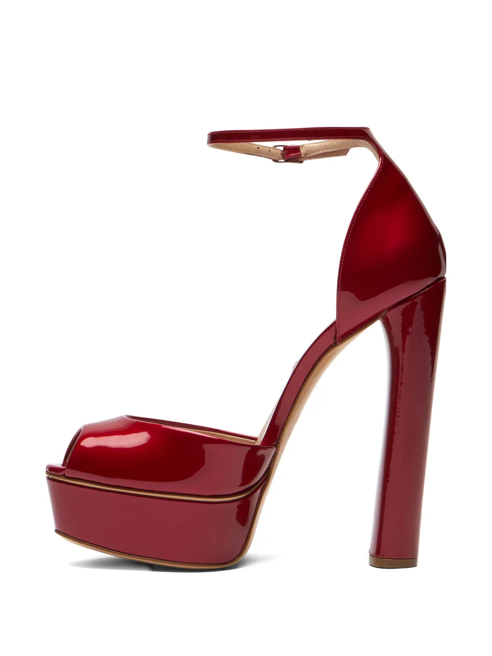 Casadei Flora sandalen met open neus Rood