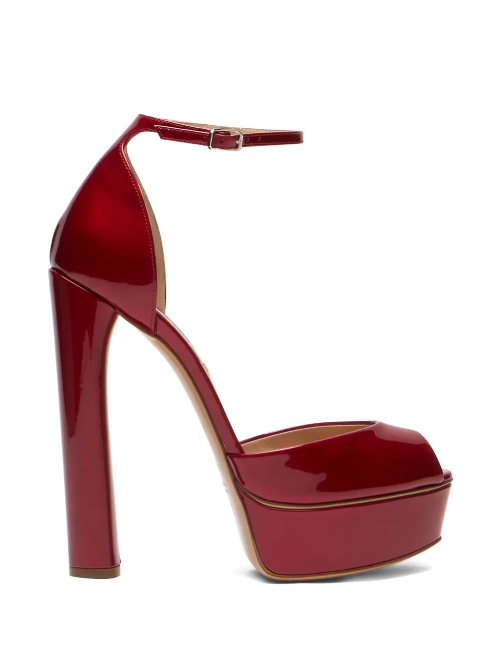 Casadei Flora peep-toe heeled sandals - Rosso