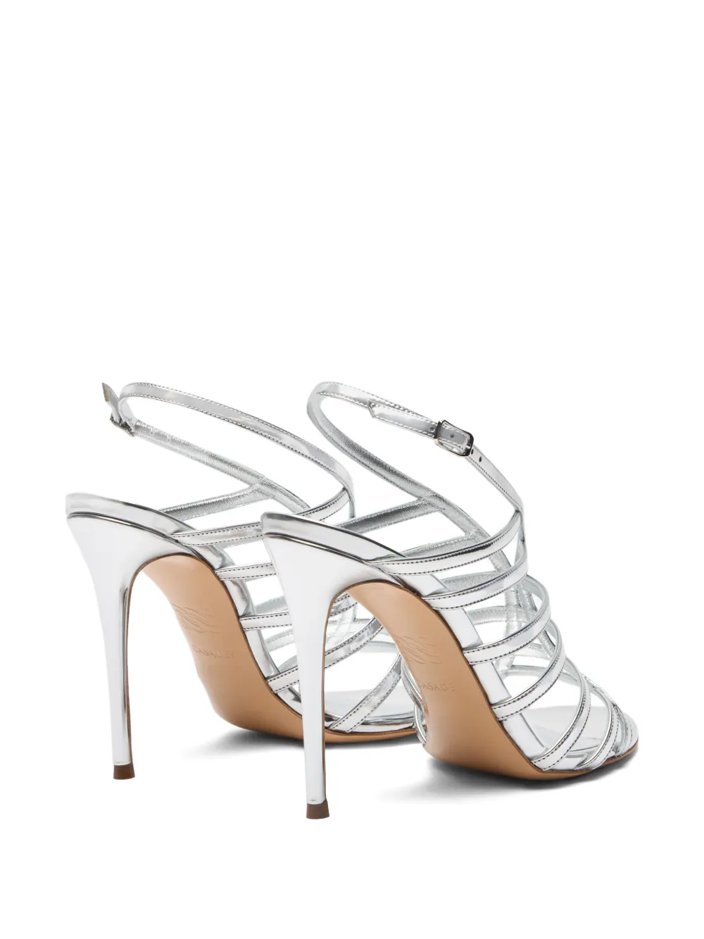 Casadei Julia Jolly sandalen met hak Zilver