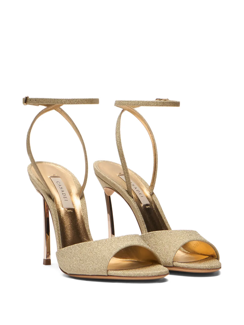 Casadei Blade heeled sandals Goud
