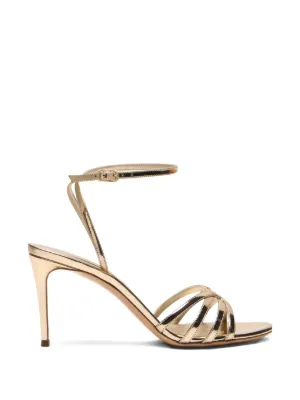Jimmy Choo Elsy 85 クロスストラップ サンダル | ゴールドトーン