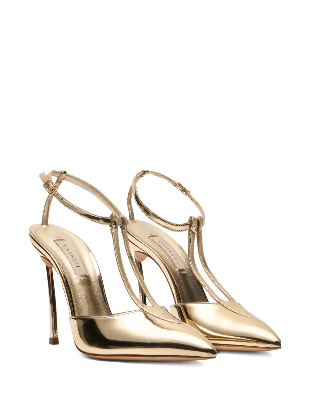 Casadei Victory buckle-detail heeled pumps Goud