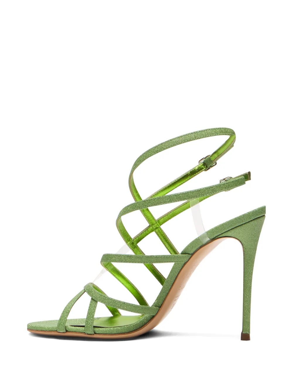 Casadei Julia caged sandals Groen