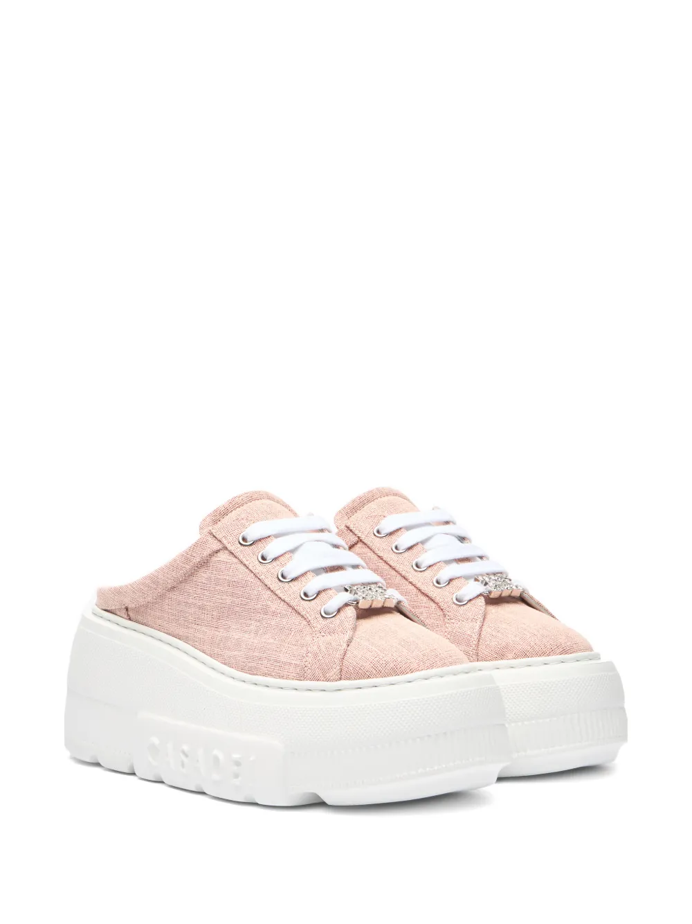 Casadei pink heeled mules Roze