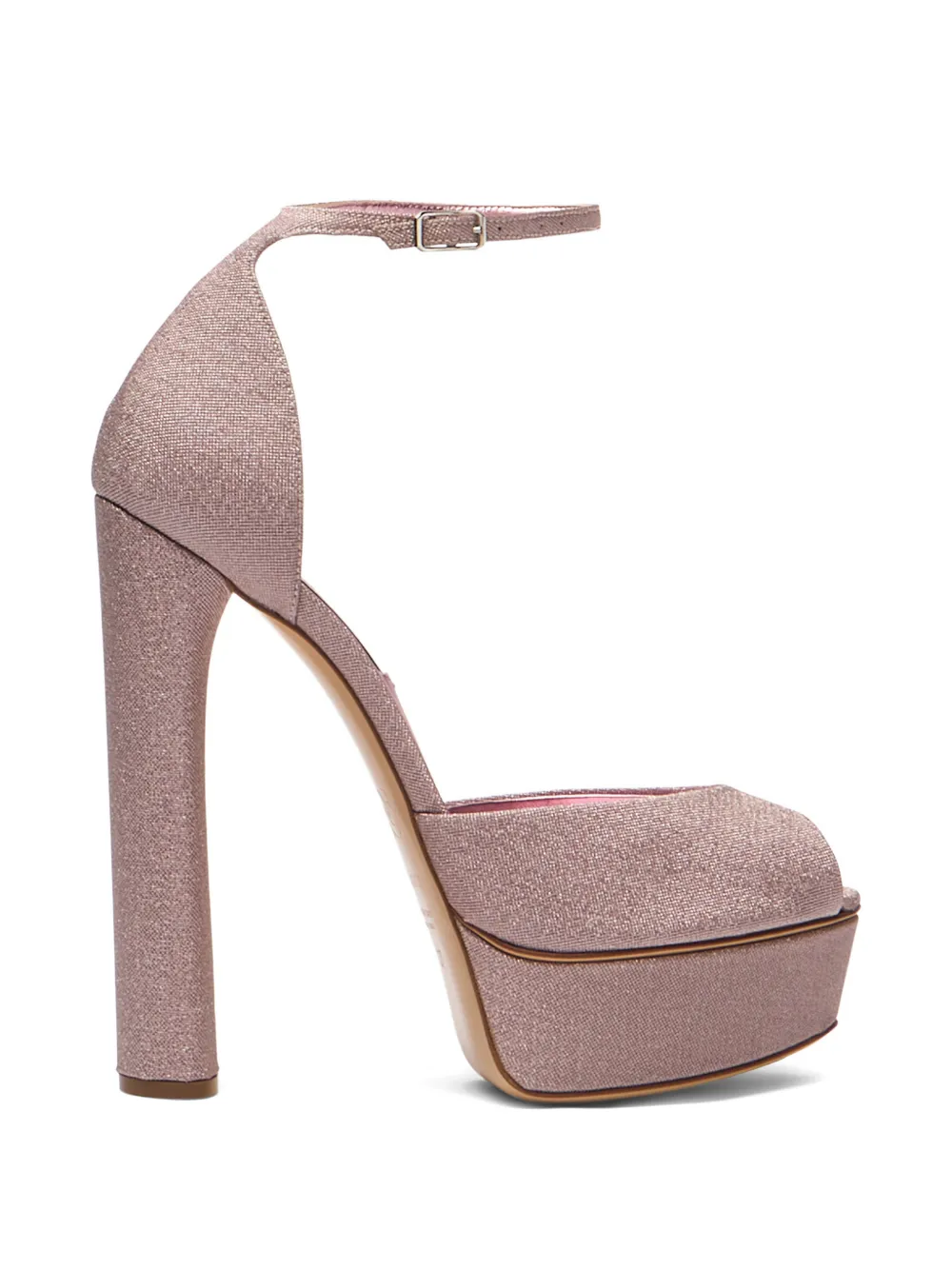 Casadei Flora platform pumps Roze