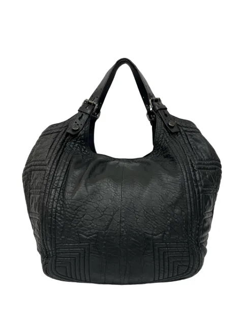 Givenchy Pre-Owned bolsa hobo Sacca de piel de cordero craquelada con costuras capitonadas 2010-2025