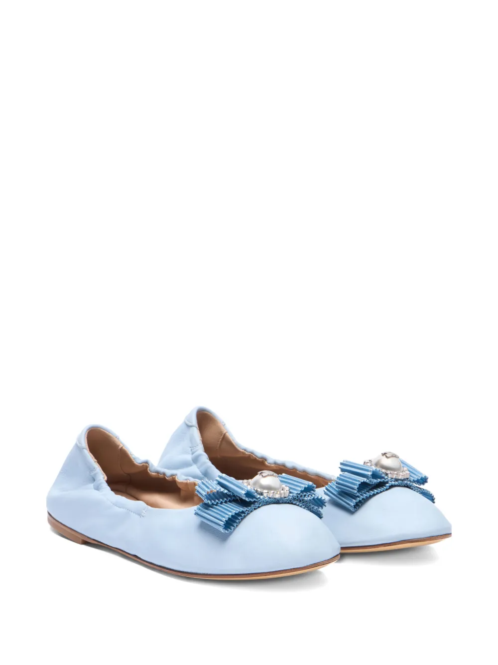 Casadei Ballerina's met strikdetail Blauw