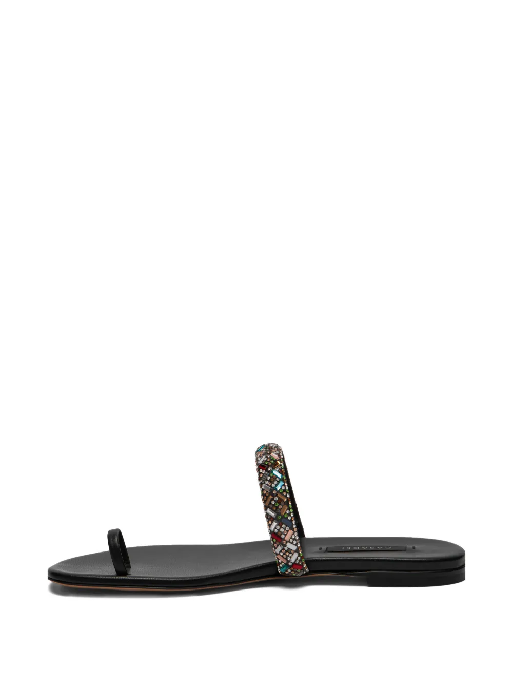 Casadei Vegas beaded sandals Zwart