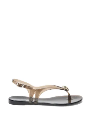 Casadei ダブルバックル サンダル | ニュートラル | FARFETCH JP