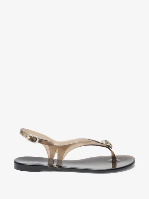 Casadei jelly flat sandals