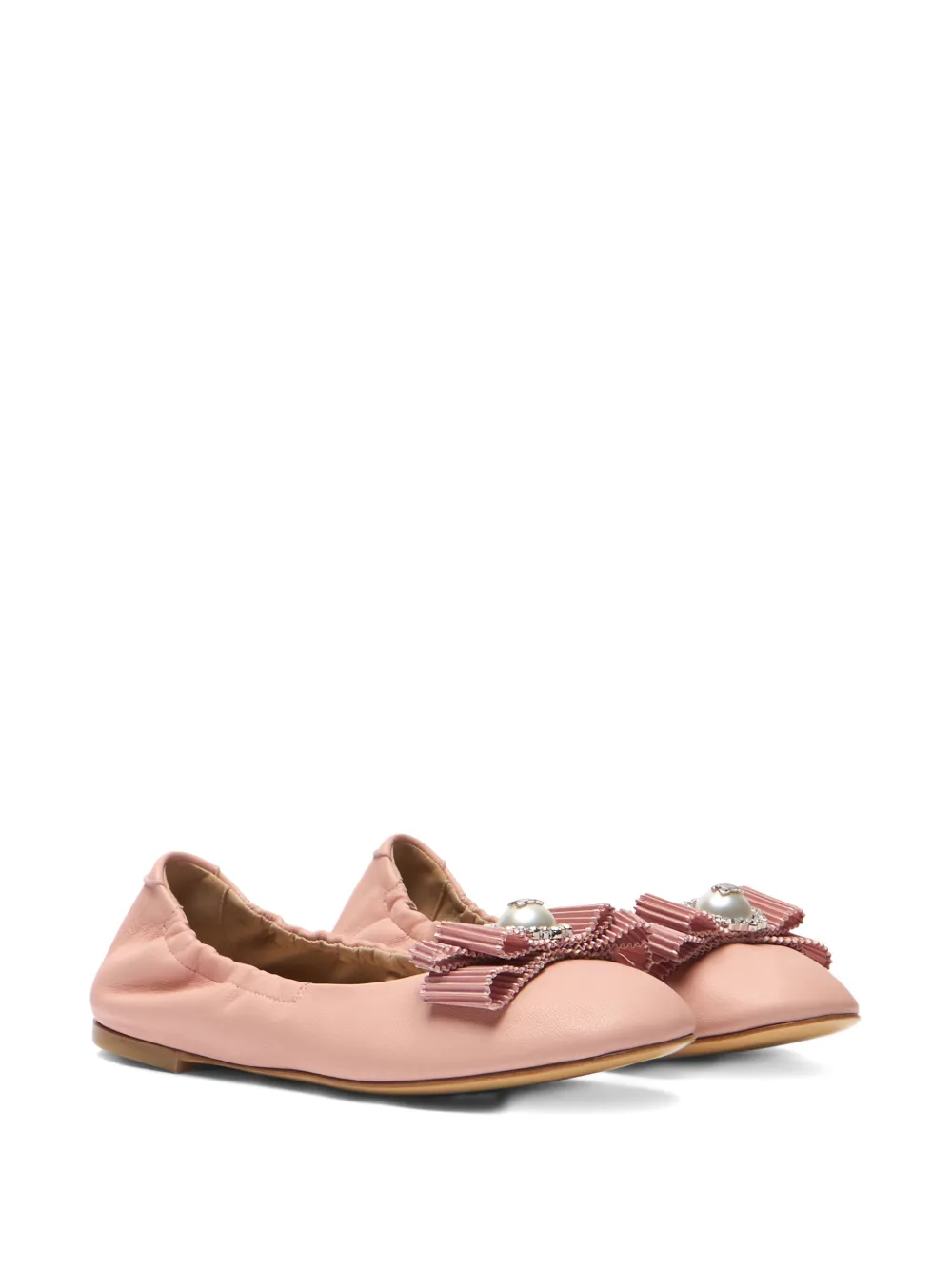 Casadei Ballerina's met strikdetail Roze