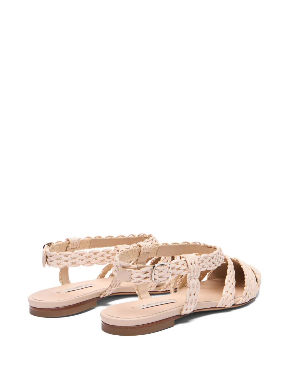 Casadei Platte pumps met gespdetail Beige