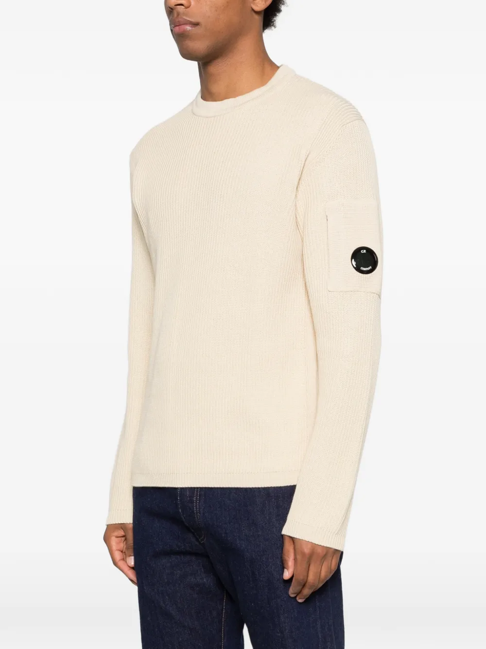  C.p. Company Crew-neck Sweater - Neutrals 