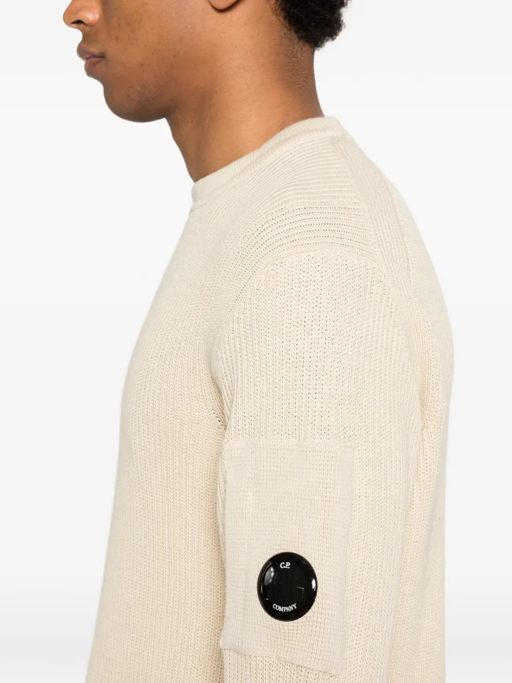 C.P. Company Trui met ronde hals Beige